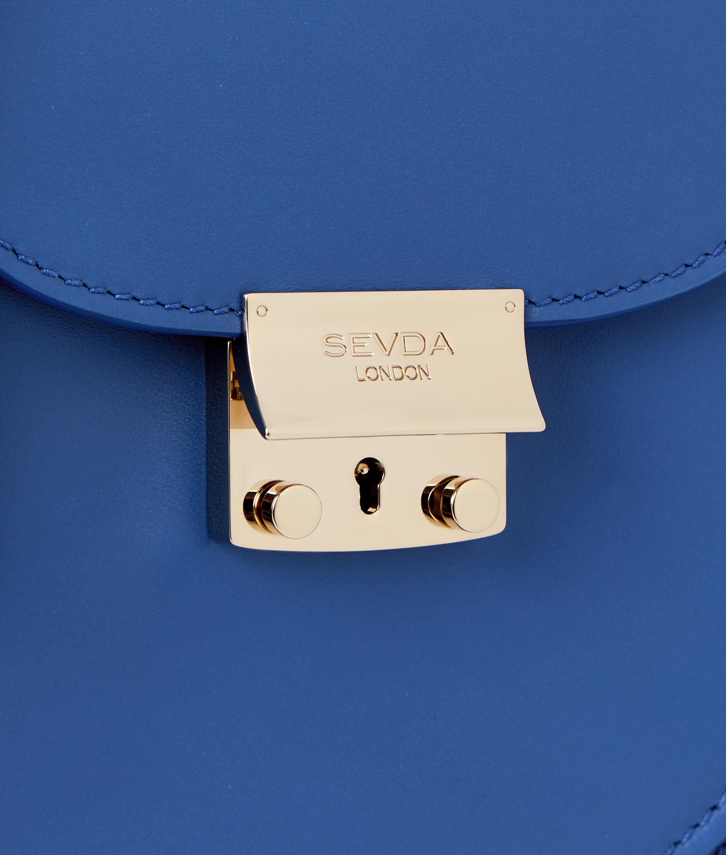 Royal blue shop designer bag